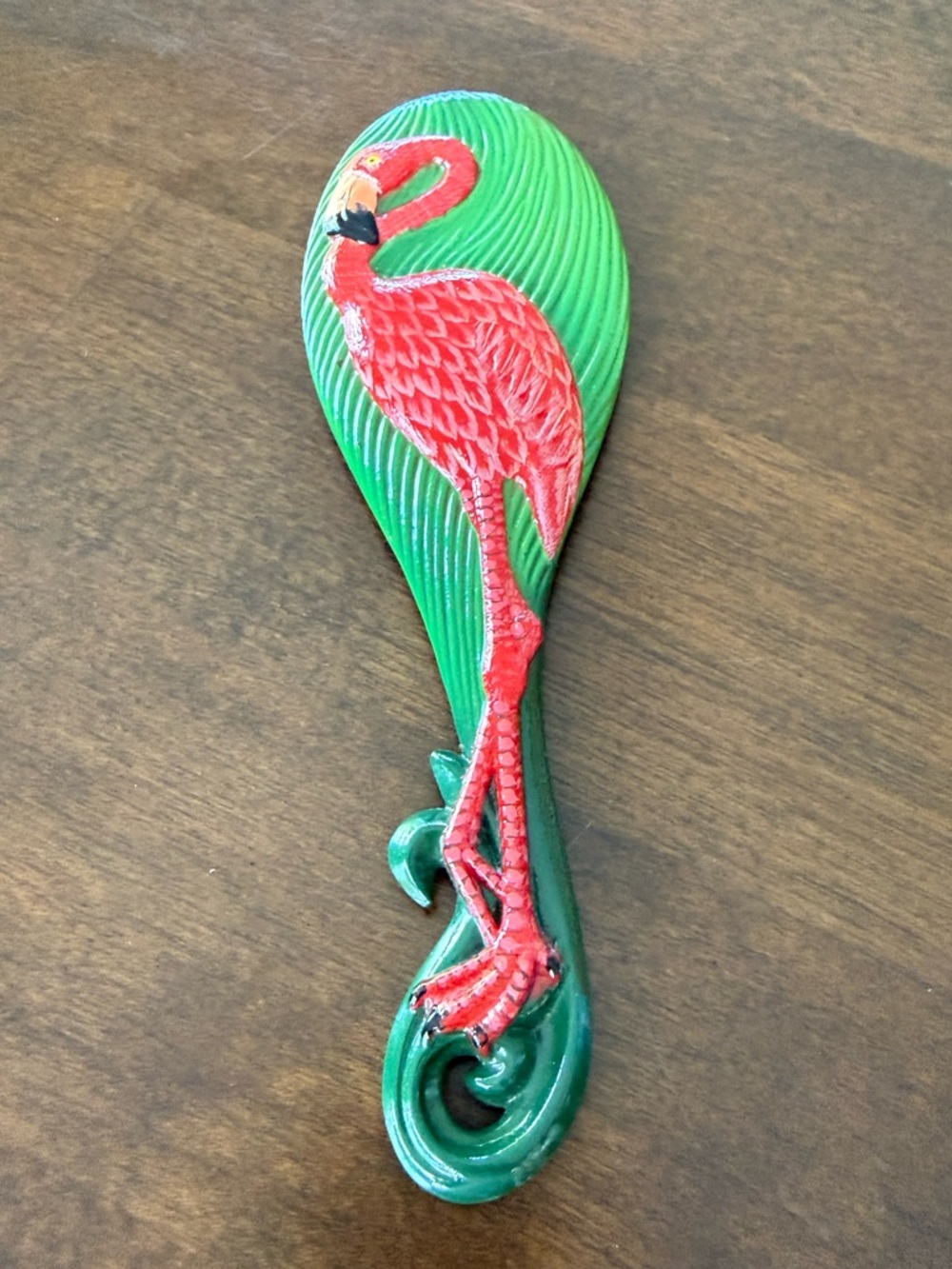 Vintage Flamingo Hand Mirror Tropical Decor